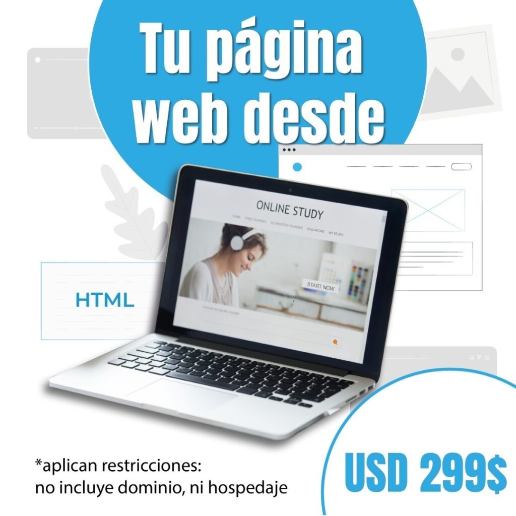 Oferta - Creación de páginas web.